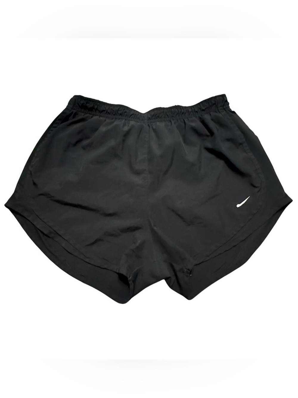 Nike Women's Running Shorts Large Black Built-In Underwear Polyester